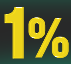 1% 원퍼센트 공식 로고